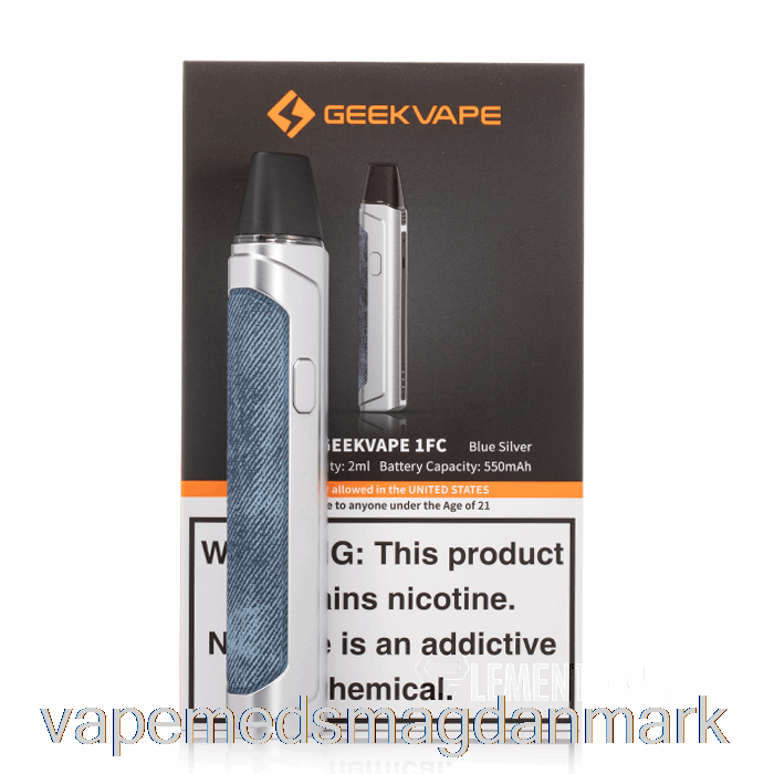 Vape Med Smag Geek Vape Aegis One & 1fc Pod System [1fc] Blå Sølv